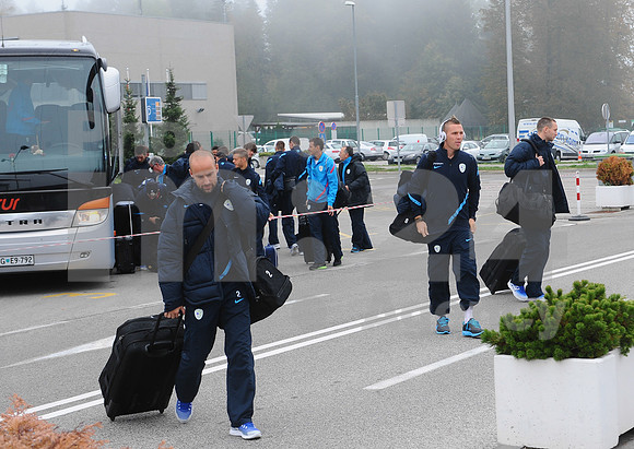 National team of Slovenia (Arrival to Switzerland)