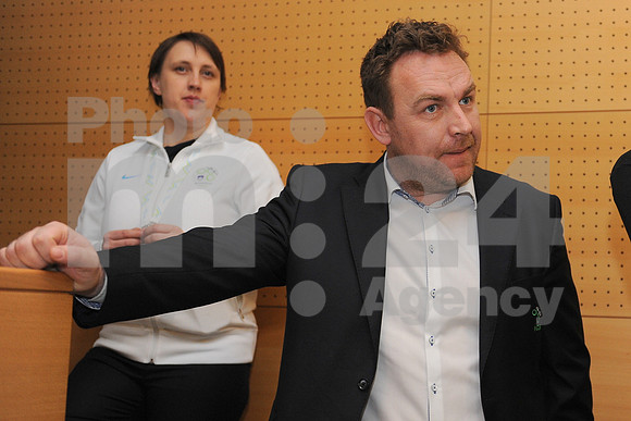 Ljubljana, Football association of Slovenia (Slovenian cup draw, video press conference and UEFA Euro 2016 qualifying draw)