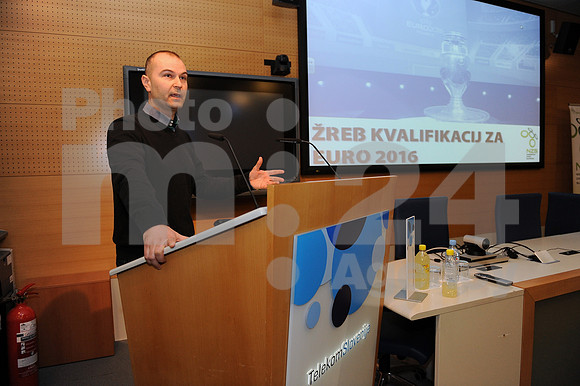 Ljubljana, Football association of Slovenia (Slovenian cup draw, video press conference and UEFA Euro 2016 qualifying draw)