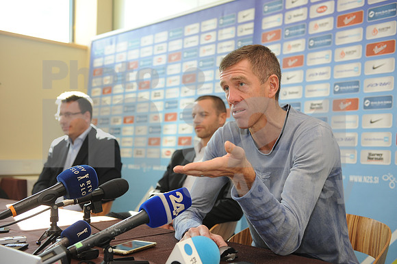 Ljubljana, Press conference (Football association of Slovenia, NZS - End of FIFA World Cup qualifications)