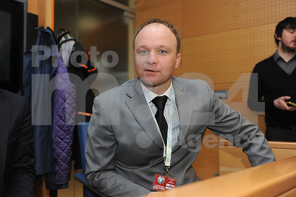 Ljubljana, Football association of Slovenia (Slovenian cup draw, video press conference and UEFA Euro 2016 qualifying draw)