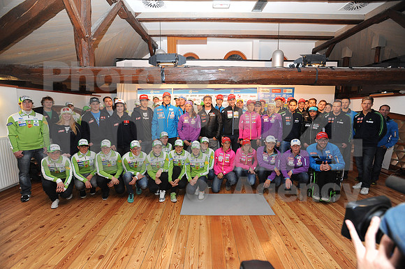Zgornji Brnik, Press conference (Ski association of Slovenia - Season 2013 / 2014 team presentation)