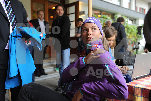 Zgornji Brnik, Press conference (Ski association of Slovenia - Season 2013 / 2014 team presentation)