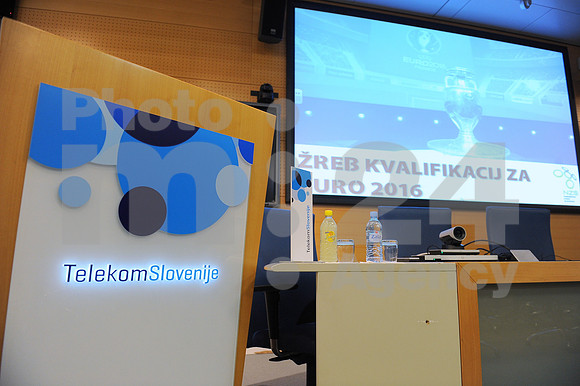 Ljubljana, Football association of Slovenia (Slovenian cup draw, video press conference and UEFA Euro 2016 qualifying draw)