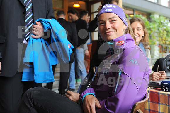 Zgornji Brnik, Press conference (Ski association of Slovenia - Season 2013 / 2014 team presentation)