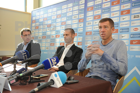 Ljubljana, Press conference (Football association of Slovenia, NZS - End of FIFA World Cup qualifications)