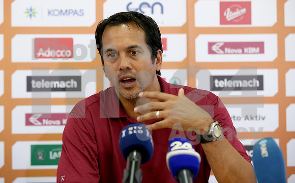 Pres Conference (Erik Spoelstra - coach of Miami Heat) 26-Aug-2016