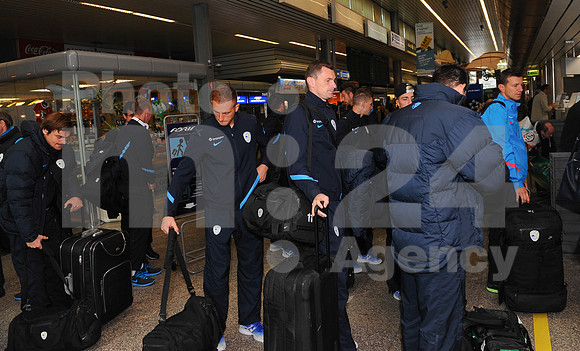 National team of Slovenia (Arrival to Switzerland)