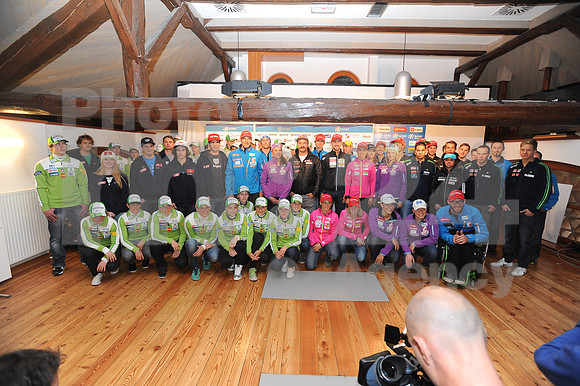 Zgornji Brnik, Press conference (Ski association of Slovenia - Season 2013 / 2014 team presentation)