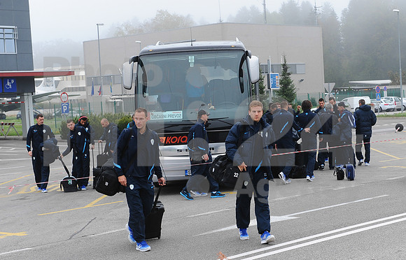 National team of Slovenia (Arrival to Switzerland)