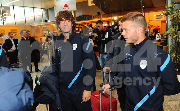 National team of Slovenia (Arrival to Switzerland)