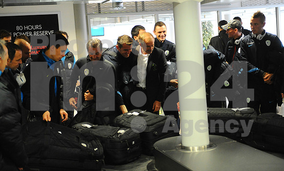 National team of Slovenia (Arrival to Switzerland)